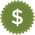 Icono de signo de dólar